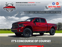 Tablet Screenshot of concourseautomotive.com